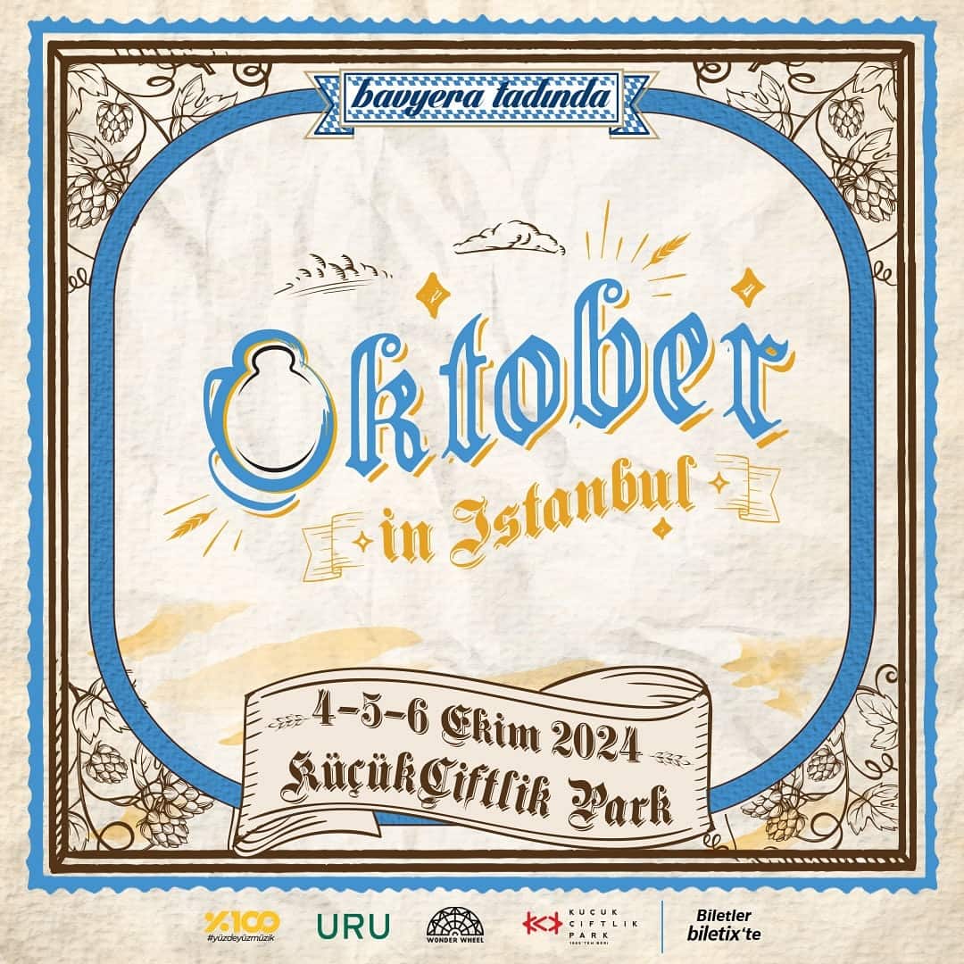 Oktober in İstanbul at KüçükÇiftlik Park on 4, 5 and 6 October!
