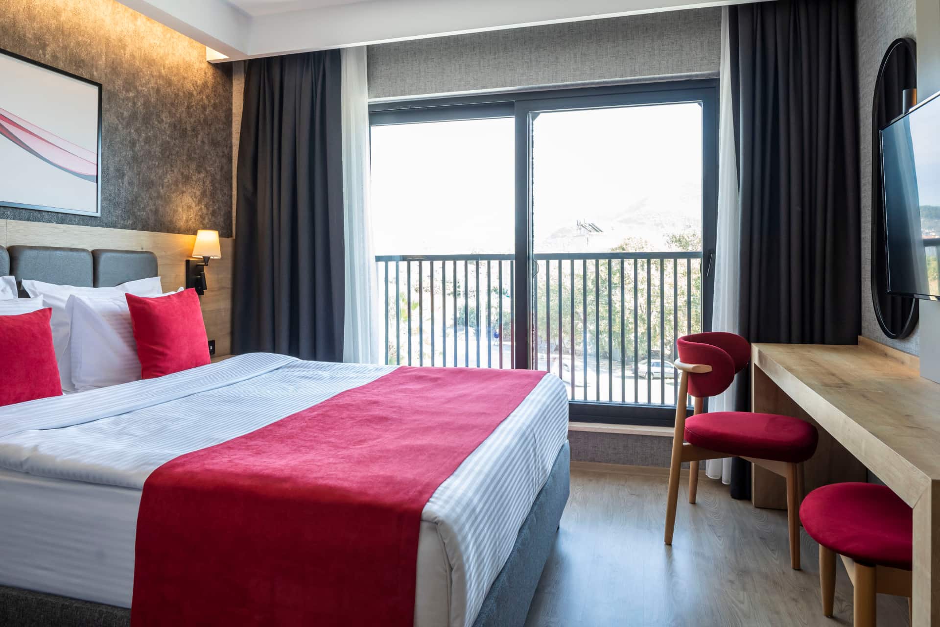 Doppelzimmer mit 2 Einzelbetten, Poolblick