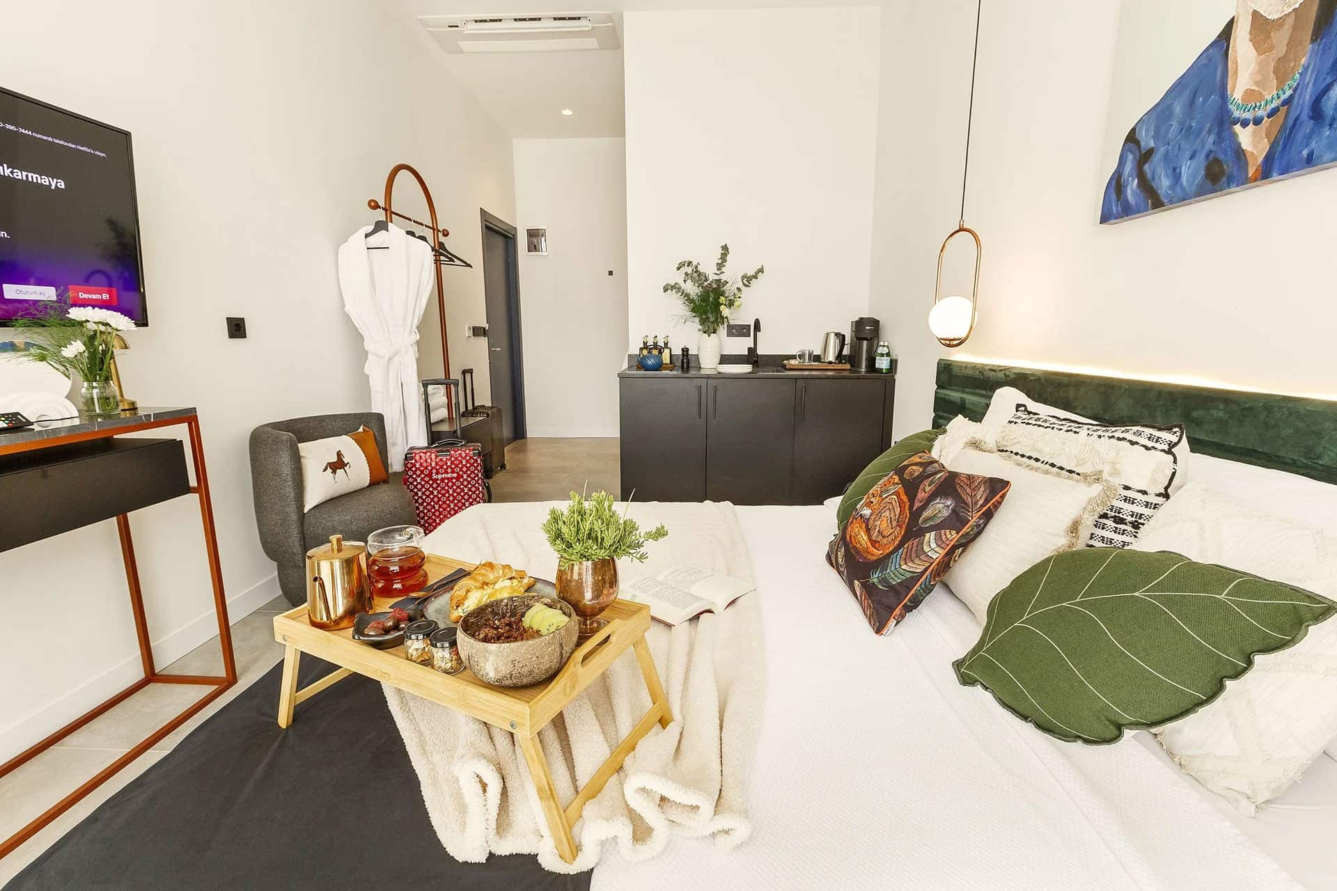 Zimmer mit Küche