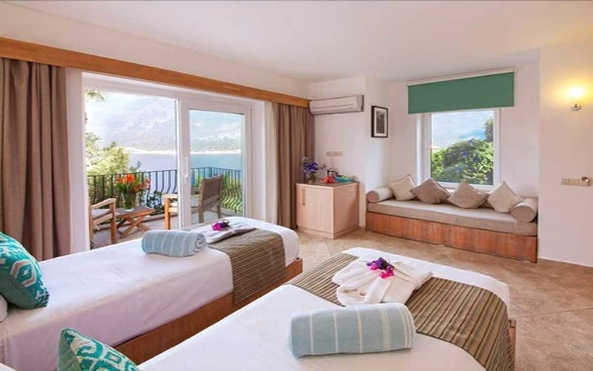 Standard-Zweibettzimmer mit Bett, Meerblick