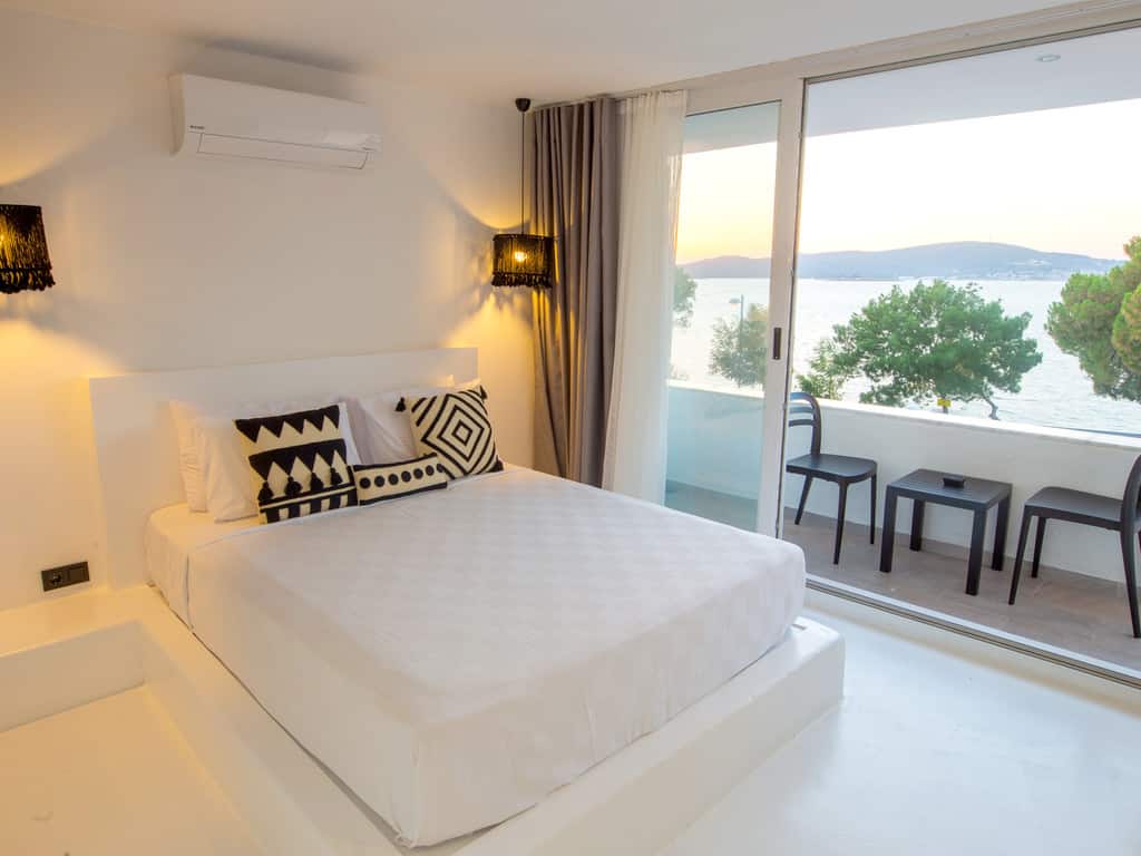 Romantik-Doppelzimmer mit Whirlpool, Meerblick