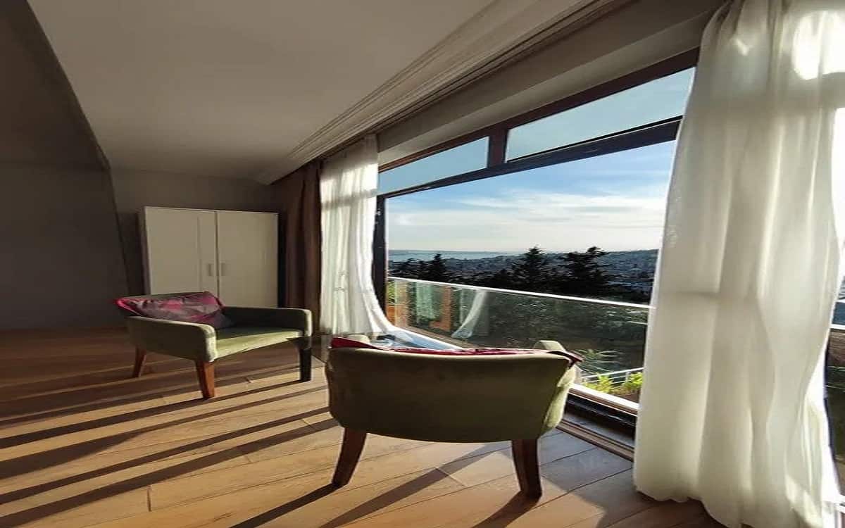 Zimmer mit Küche ohne Balkon, Meerblick