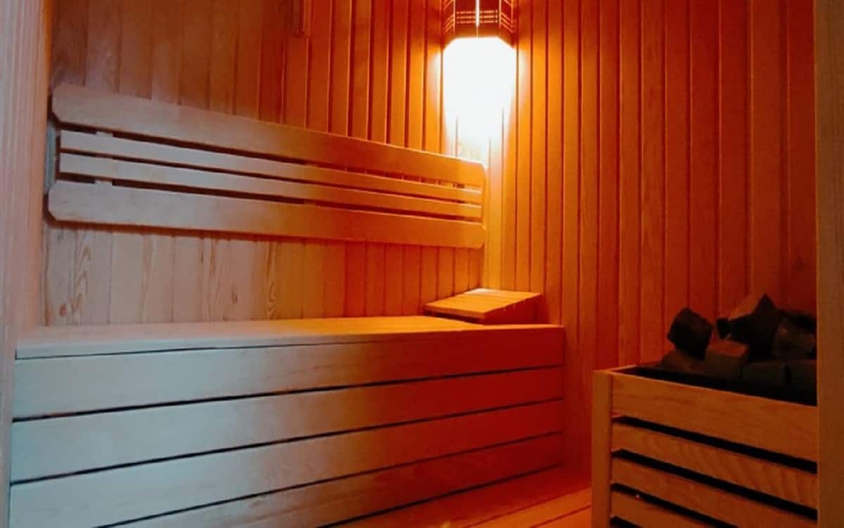 Zimmer mit Sauna und Kamin