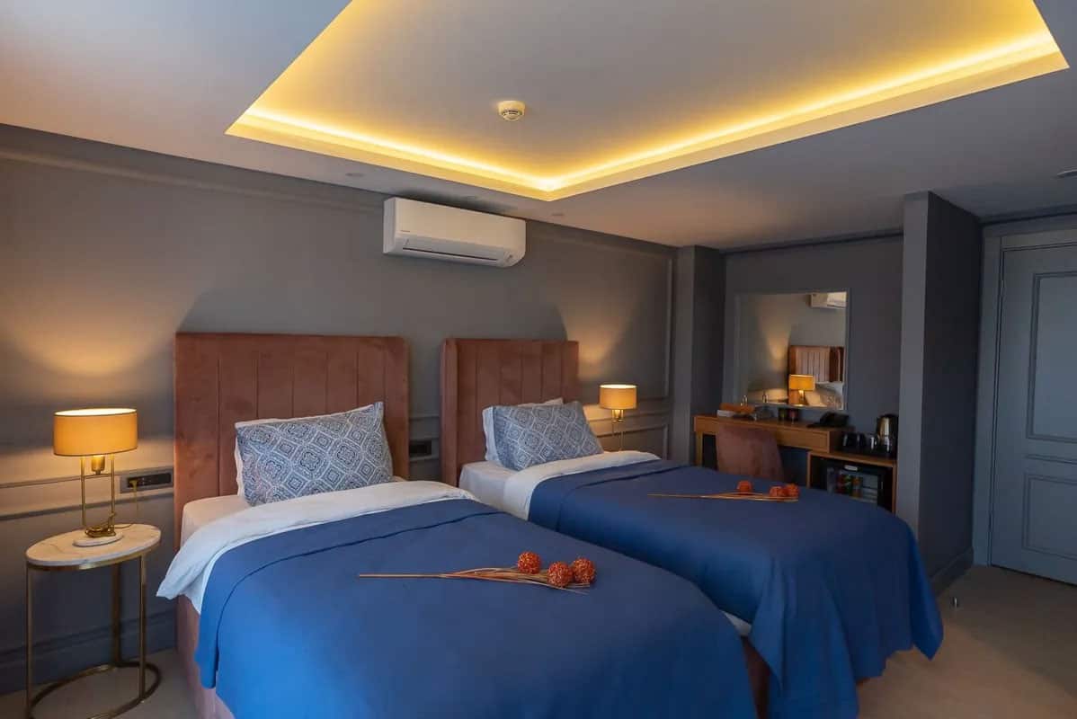Doppelzimmer mit getrennten Betten