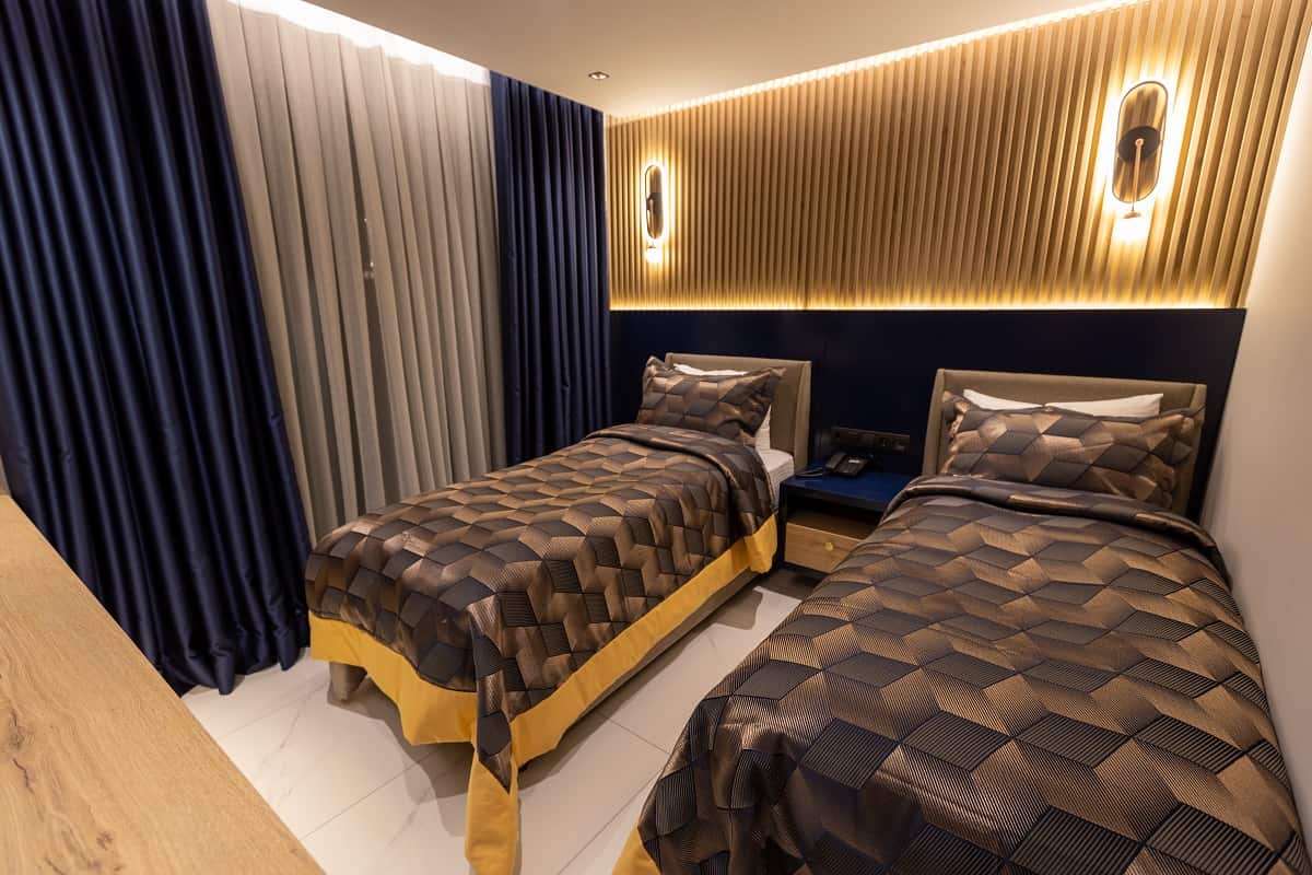Doppelzimmer mit getrennten Betten