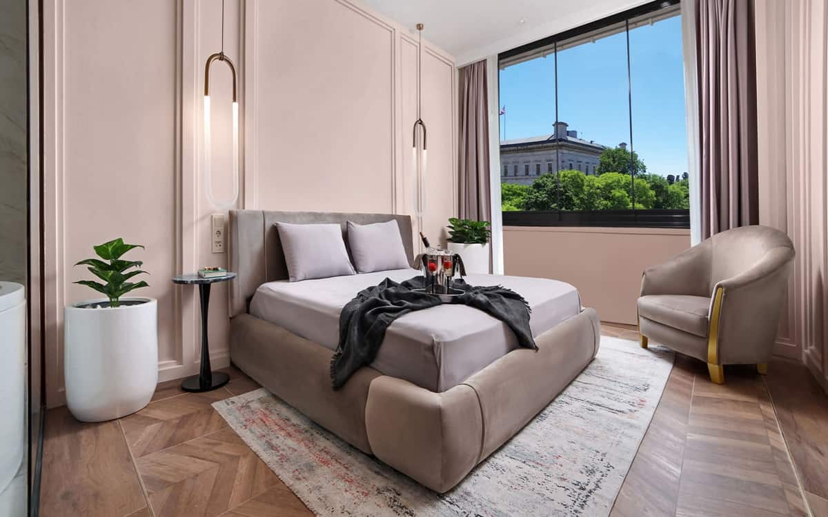 King-Suite mit türkischem Hamam und Badewanne