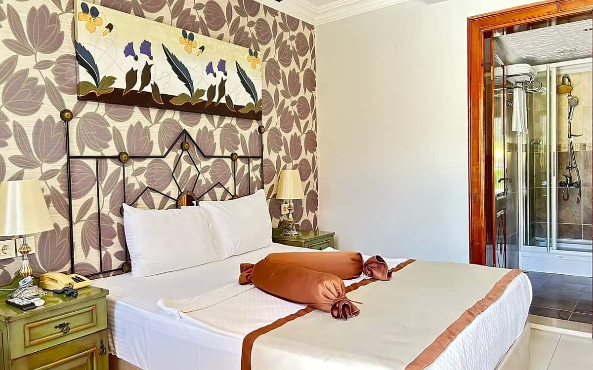 Deluxe-Doppel- oder Zweibettzimmer mit 1 Doppelbett, Meerblick