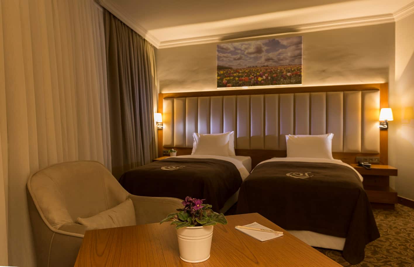 Einzelzimmer (Zimmer mit französischem Bett)
