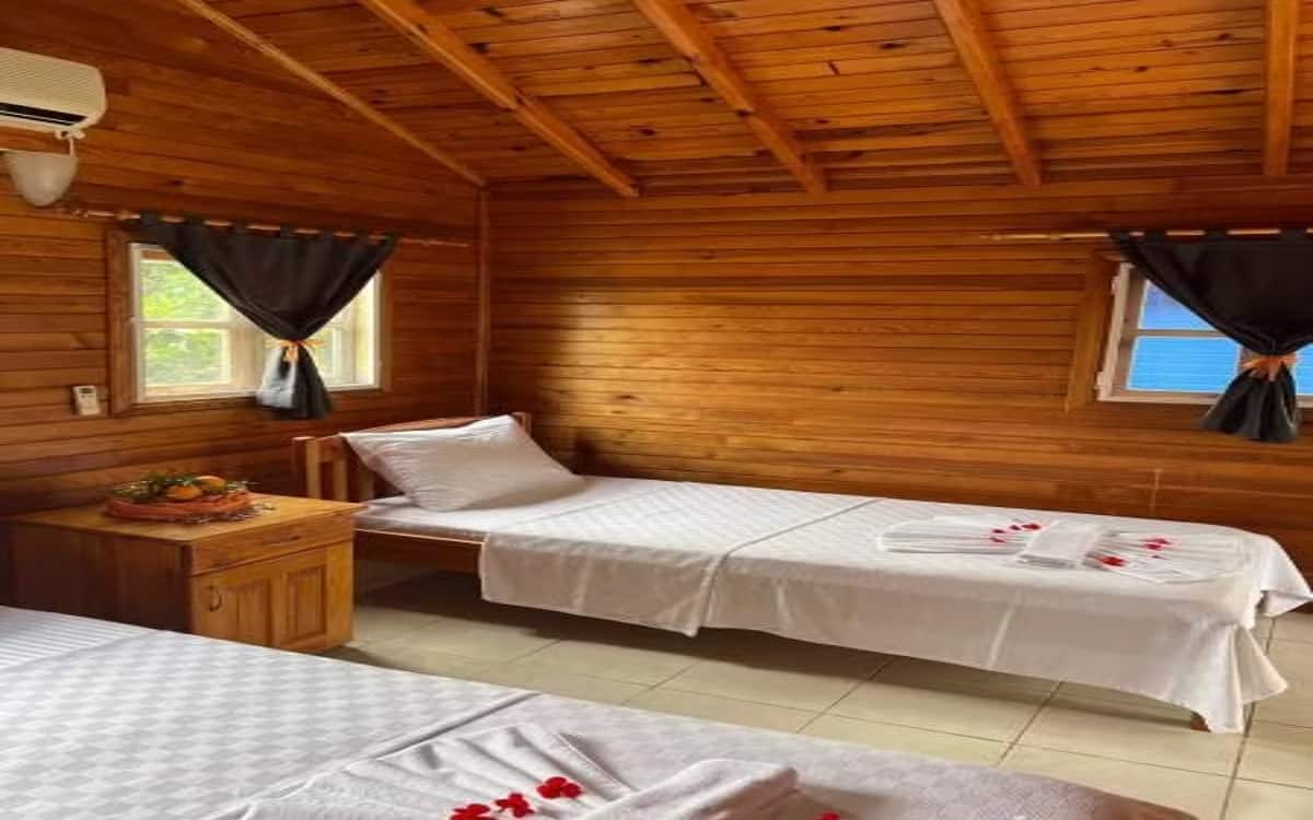 Bungalow mit Etagenbett, Gartenblick, Gartengeschoss