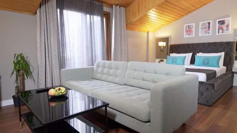 King-Suite mit Terrasse, Stadtblick