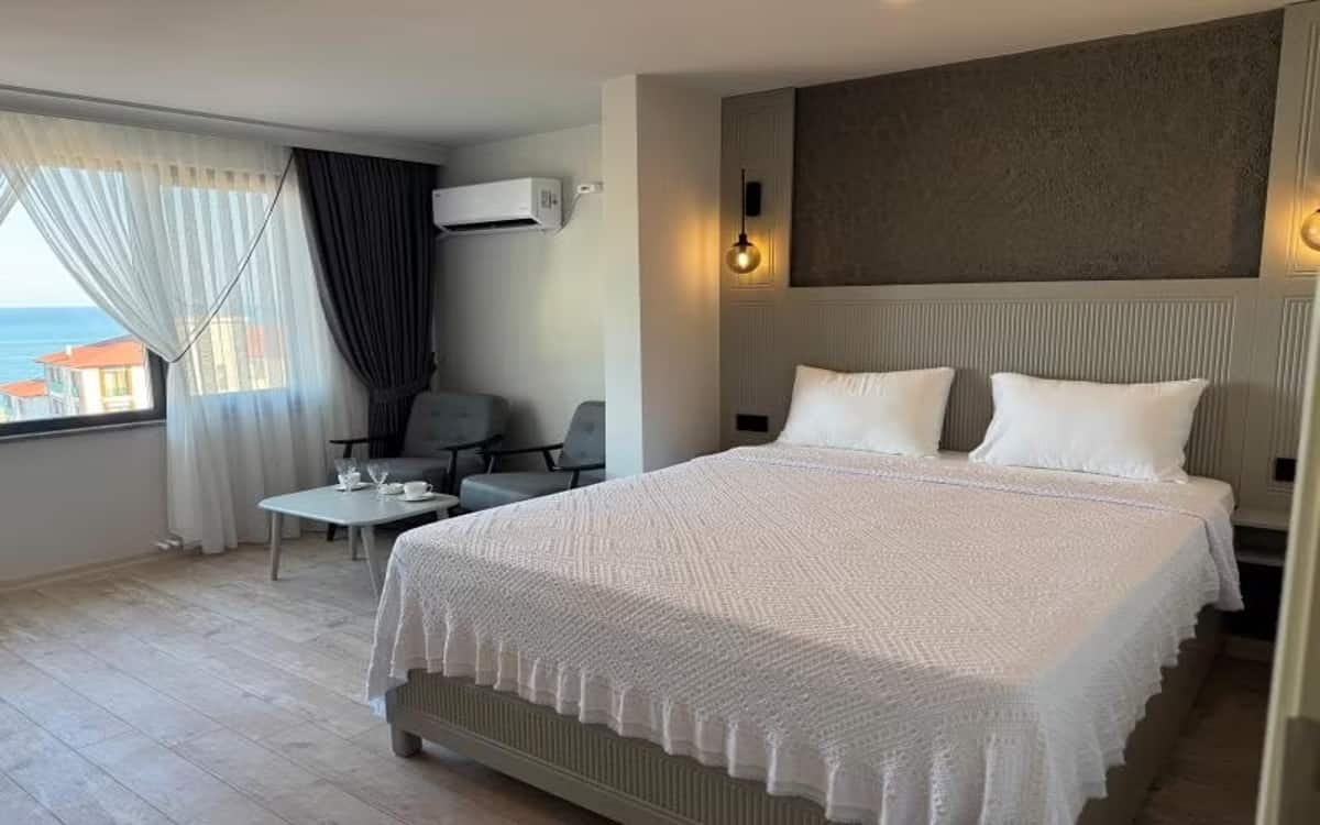 Deluxe-Zimmer mit Klimaanlage, Meerblick