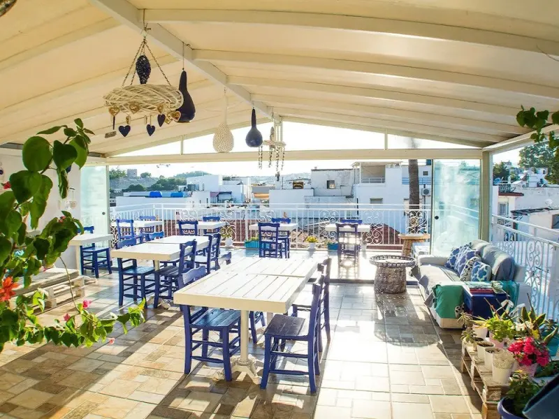 White and Blue Bodrum Hotel 7